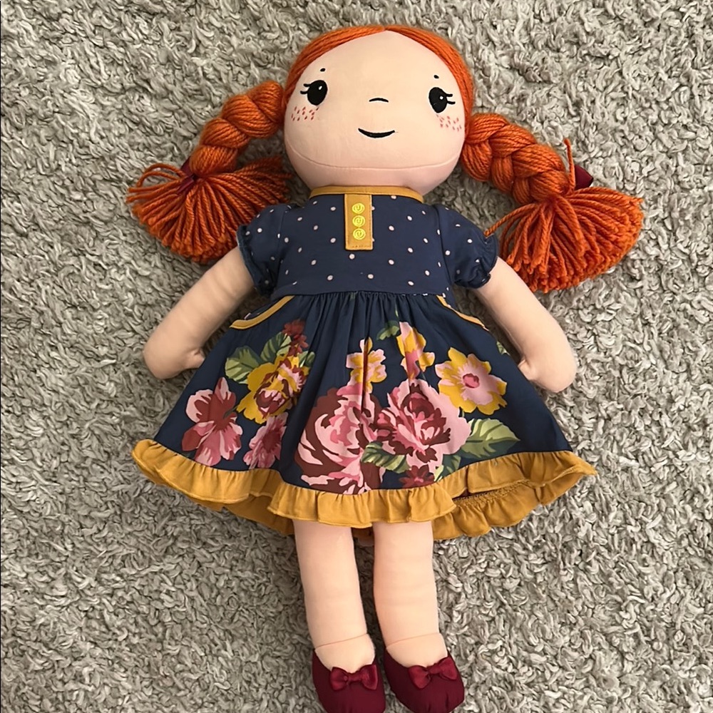 Matilda Jane Doll with Orange Hair and Floral Dress